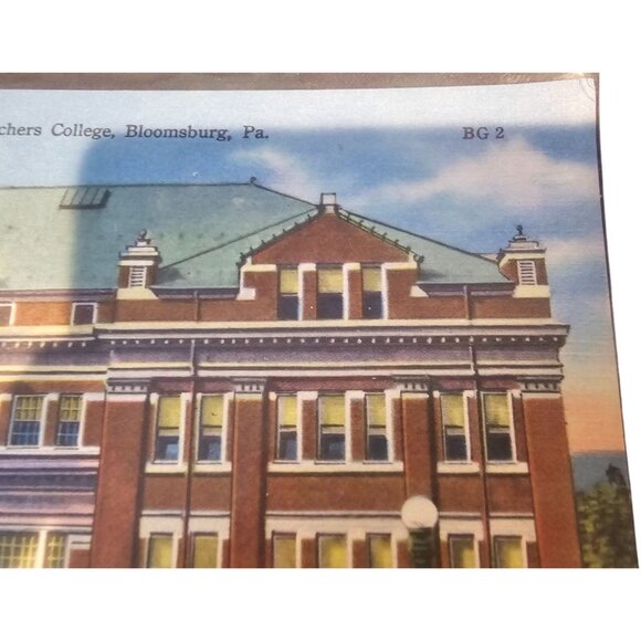 Postcard Science Hall Bloomsburg State Teachers College Bloomsburg PA BG2 5"x3" - Picture 4 of 5